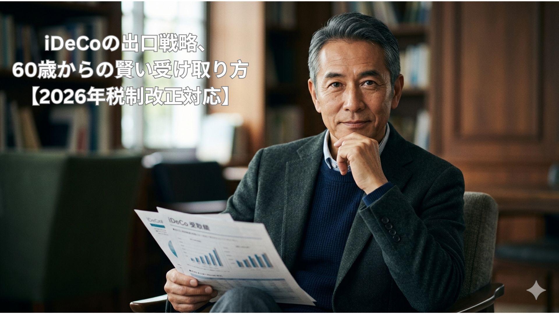 iDeCoの出口戦略、60歳からの賢い受け取り方【2026年税制改正対応】