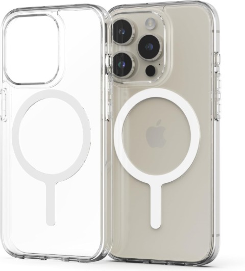 リーズナブルで強力なケース、シンジモル iPhone 15 Pro MagSafe用ケース、クリア Sinjimoru M-Airclo Basic